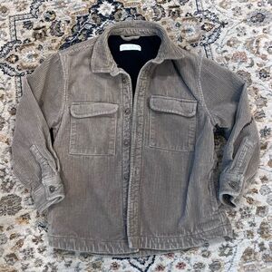 Corduroy Button-Up Jacket